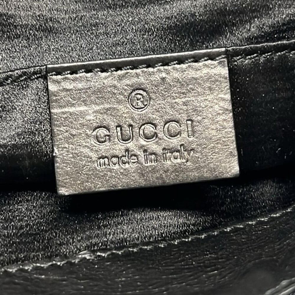Gucci Clutch Hysteria Black Ribbon Leather - Picture 8 of 11